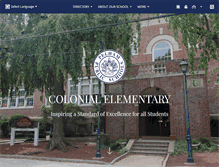 Tablet Screenshot of colonial.pelhamschools.org